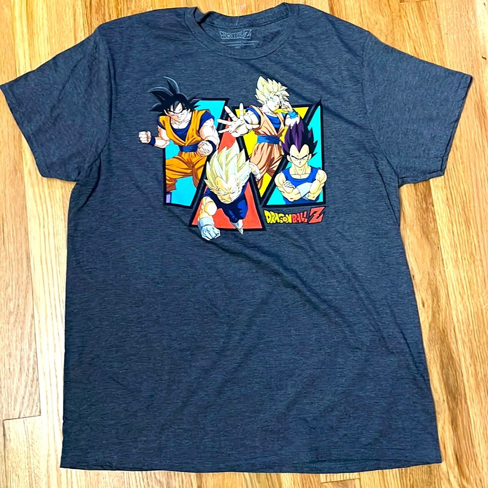 Dragonball Z grey tshirt Toei animation nwot size L 42/44